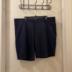 WestZeroOne Woven Knit Shorts Navy Size 40